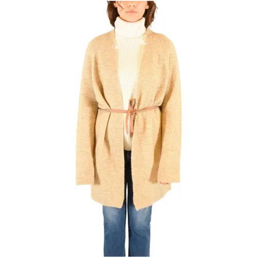 Sand Coat Sweater , female, Sizes: S, M, XL, L - Kangra - Modalova