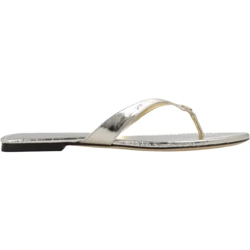 Leder Flip-Flops , Damen, Größe: 39 1/2 EU - TORY BURCH - Modalova