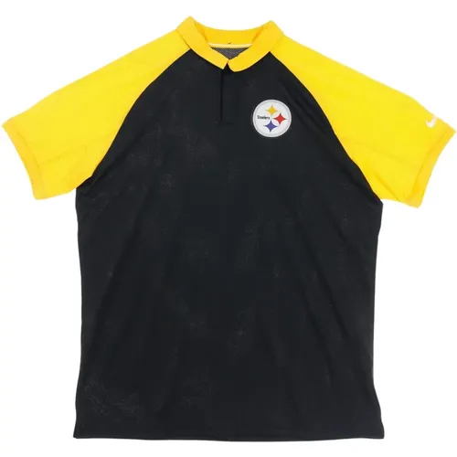 NFL Logo Raglan Polo - Original Teamfarben , Herren, Größe: XL - Nike - Modalova