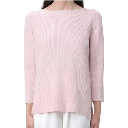 Sweaters with Shiny Detail , female, Sizes: L, M, XS, S - Fabiana Filippi - Modalova
