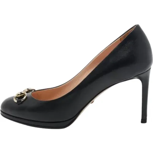 Pre-owned Leather heels , female, Sizes: 3 1/2 UK - Gucci Vintage - Modalova