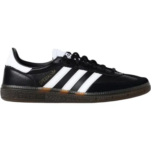 Schwarze Handball Spezial Leder Sneakers , Herren, Größe: 44 1/2 EU - Adidas - Modalova