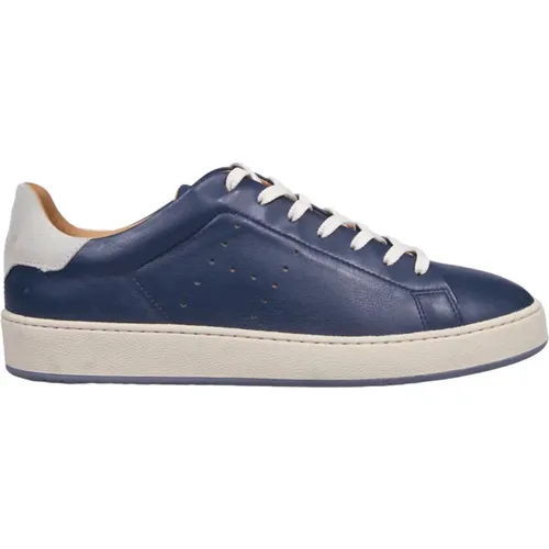 Blaue Sneakers mit Wildlederdetails , Herren, Größe: 44 EU - Hogan - Modalova