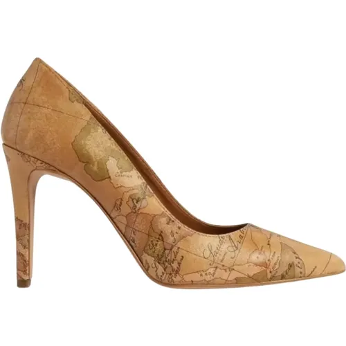 Klassische Geo Print High Heel Pumps , Damen, Größe: 36 EU - Alviero Martini 1a Classe - Modalova