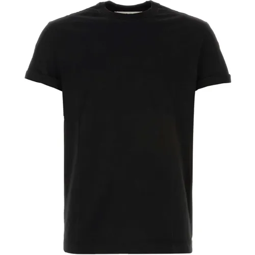 Schwarzes Baumwoll-T-Shirt , Herren, Größe: S - Golden Goose - Modalova