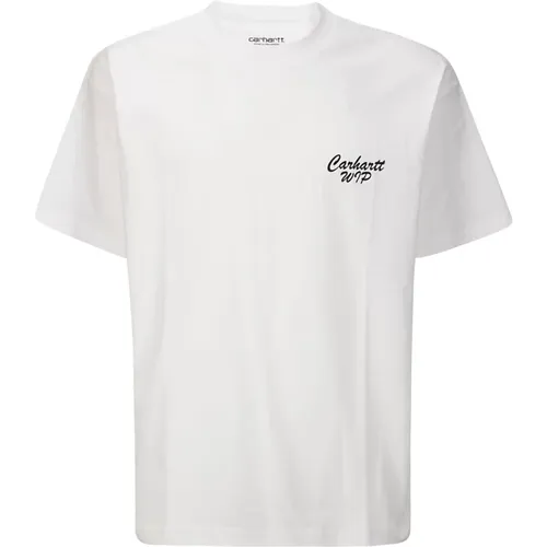 Logo Print T-Shirt , male, Sizes: L, XL, M, S - Carhartt WIP - Modalova