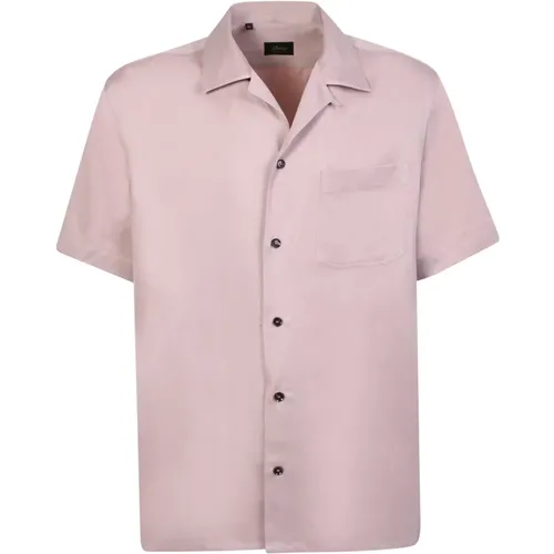 Cotton-linen blend shirt from , male, Sizes: L - Brioni - Modalova