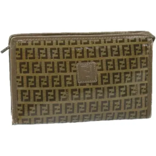 Pre-owned Canvas clutches , female, Sizes: ONE SIZE - Fendi Vintage - Modalova