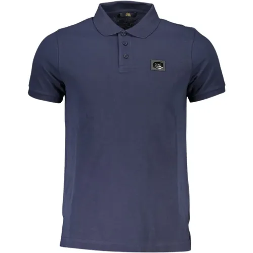 Cotton Polo with Stylish Details , male, Sizes: L, XL, S, M - Cavalli Class - Modalova