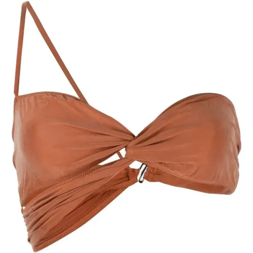 Asymmetrisches Twist Bandeau Top , Damen, Größe: S - Jacquemus - Modalova