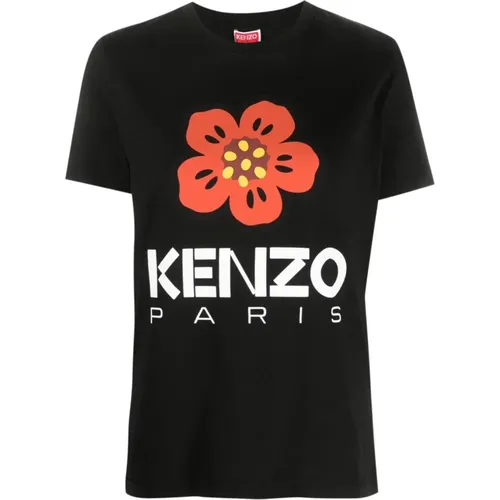 T-Shirts,Boke Flower Placed T-shirt Schwarz - Kenzo - Modalova