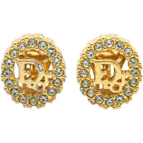 Pre-owned Metal earrings , female, Sizes: ONE SIZE - Dior Vintage - Modalova