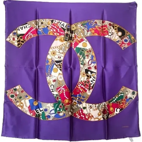 Pre-owned Silk scarves , female, Sizes: ONE SIZE - Chanel Vintage - Modalova