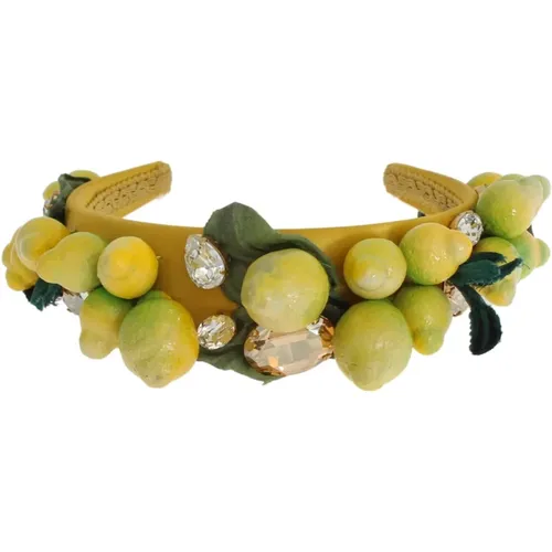 Lemons Sicily Kristall Haarband - Dolce & Gabbana - Modalova