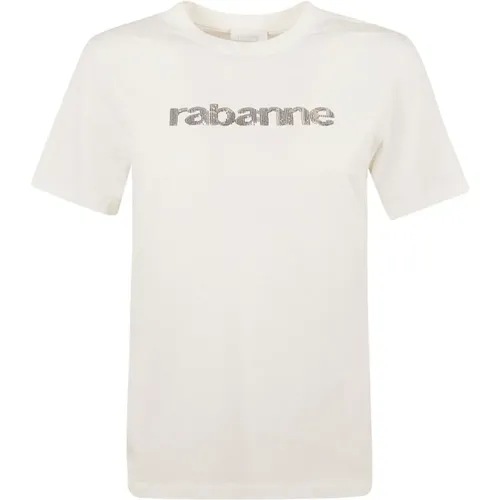 Women's Clothing T-Shirts & Polos Coconut Milk Ss24 , female, Sizes: L, S, M, XS - Paco Rabanne - Modalova