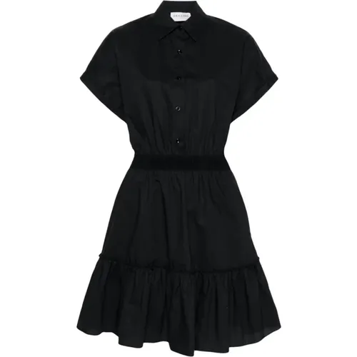 Cotton Dress with Ruffle Hem , female, Sizes: 2XS, S, XS - Ermanno Scervino - Modalova