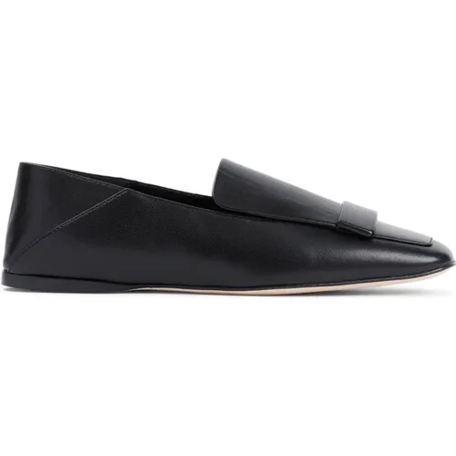 Schwarze Loafer Schuhe für Frauen , Damen, Größe: 39 1/2 EU - Sergio Rossi - Modalova