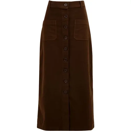 Braune Röcke für Damen , Damen, Größe: XS - Aspesi - Modalova