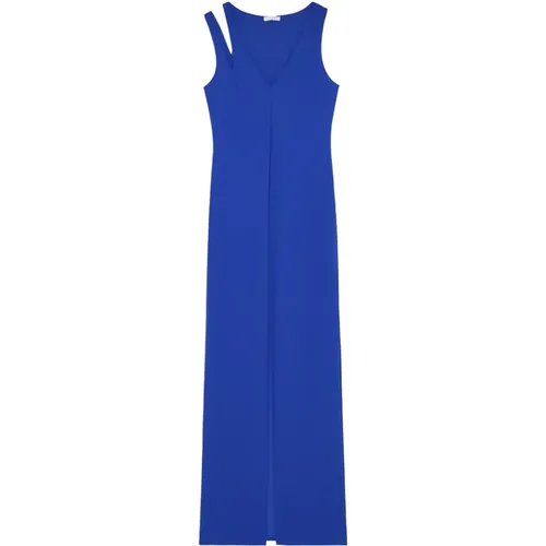 Kleid Essential technisches Jersey V-Ausschnitt Kleid , Damen, Größe: XS - PATRIZIA PEPE - Modalova