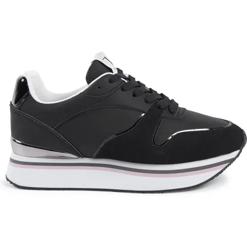 Synthetic Leather Sneaker , female, Sizes: 8 UK, 7 UK, 5 UK, 6 UK, 2 UK, 3 UK - 19v69 Italia - Modalova