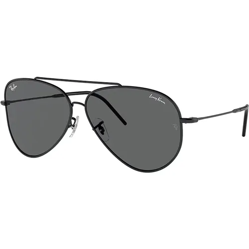 Klassische Schwarze Sonnenbrille , unisex, Größe: 59 MM - Ray-Ban - Modalova