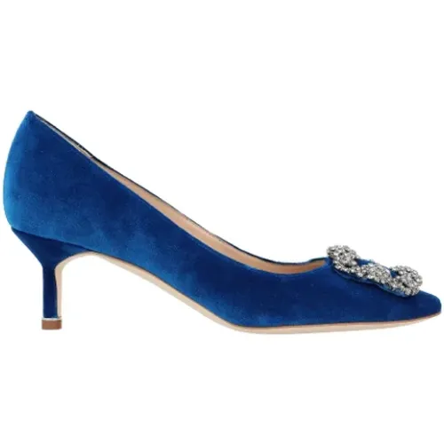 Fabric heels , female, Sizes: 6 1/2 UK - Manolo Blahnik - Modalova