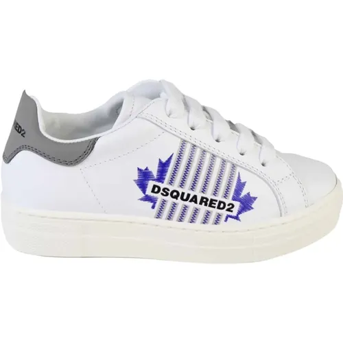 Weiße/Graue Sneakers , Damen, Größe: 39 EU - Dsquared2 - Modalova