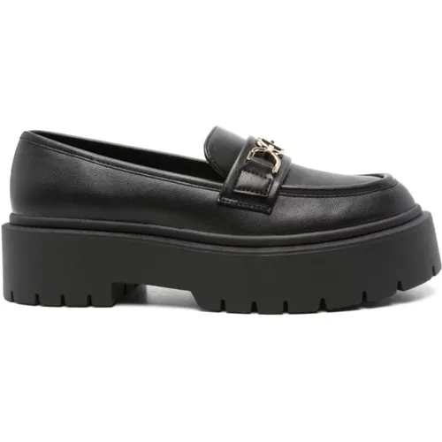 Leather Logo-Buckle Sandals , female, Sizes: 5 UK, 8 UK, 6 UK, 3 UK, 7 UK, 4 UK - Twinset - Modalova