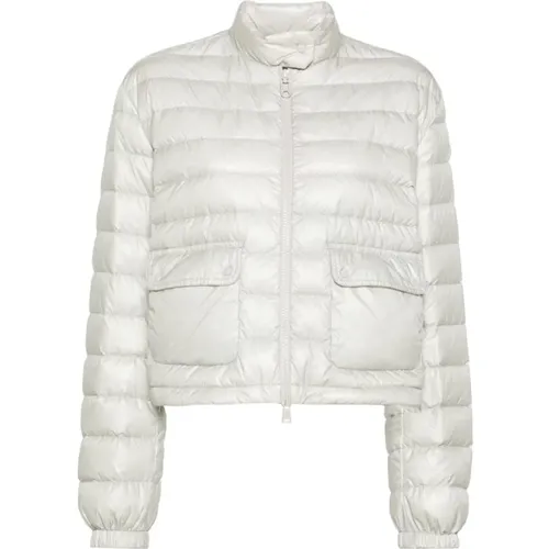 Light Grey Nylon Ripstop Coat , female, Sizes: S - Moncler - Modalova