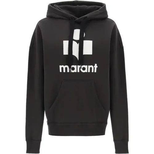 Oversized Mansel Hoodie mit Flocked Logo , Damen, Größe: 2XS - Isabel Marant Étoile - Modalova