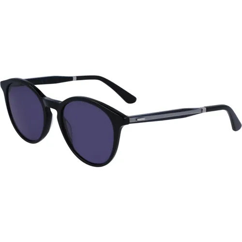 Black/Grey Blue Sonnenbrillen , unisex, Größe: 52 MM - Calvin Klein - Modalova