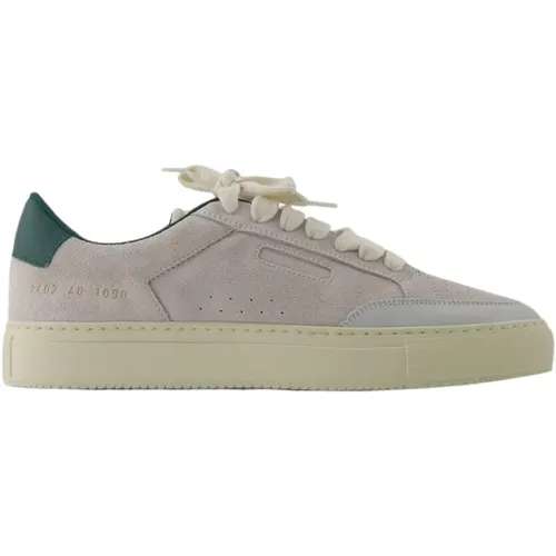 Green Leather Tennis Pro Sneakers , male, Sizes: 8 UK - Common Projects - Modalova