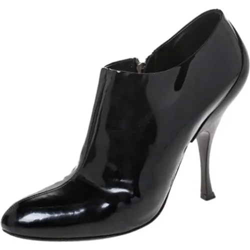 Pre-owned Leather boots , female, Sizes: 7 UK - Miu Miu Pre-owned - Modalova