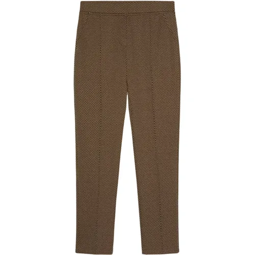 Stretch Jacquard Pants , female, Sizes: L - Elena Mirò - Modalova