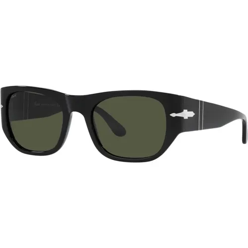 Stylische Sonnenbrille mit grüner Linse , unisex, Größe: 51 MM - Persol - Modalova