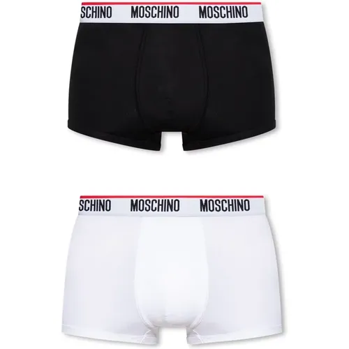 Marken-Boxershorts 2er-Pack , Herren, Größe: 2XL - Moschino - Modalova