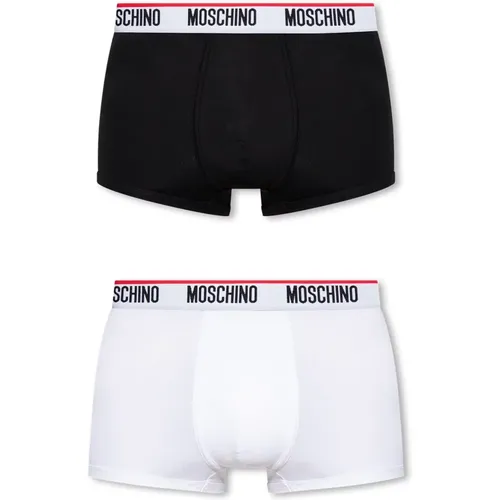 Marken-Boxershorts 2er-Pack , Herren, Größe: S - Moschino - Modalova