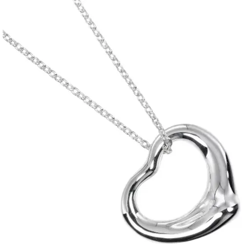 Pre-owned Silver necklaces , female, Sizes: ONE SIZE - Tiffany & Co. Pre-owned - Modalova