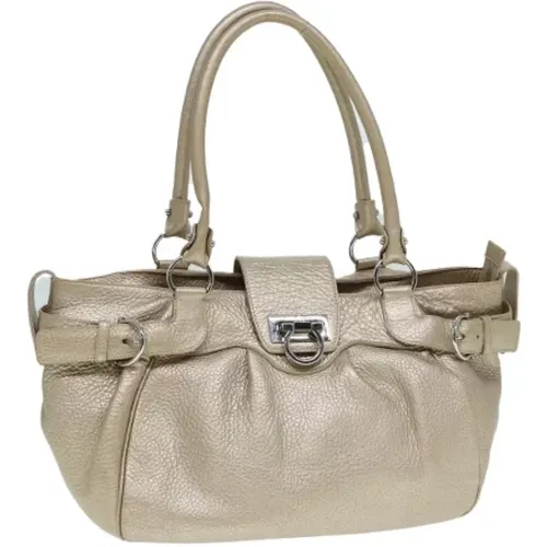 Pre-owned Leather shoulder-bags , female, Sizes: ONE SIZE - Salvatore Ferragamo Pre-owned - Modalova