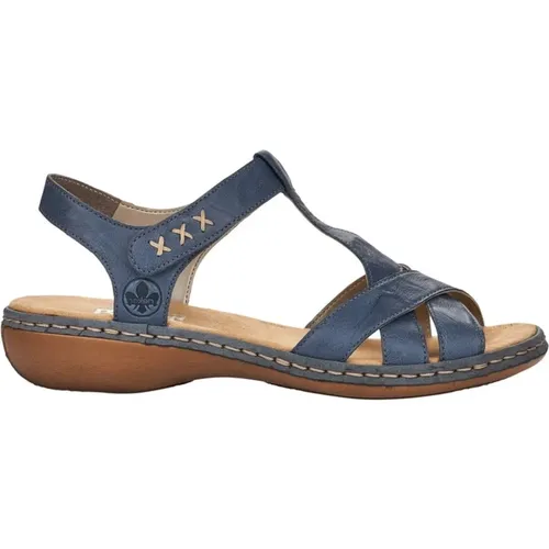 Comfort Flat Sandals , female, Sizes: 5 UK - Rieker - Modalova