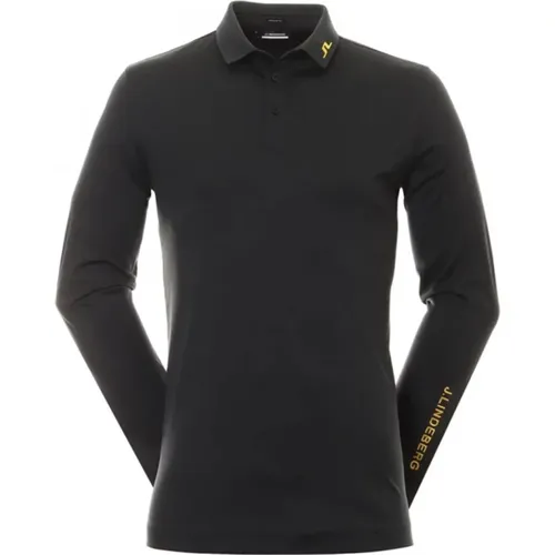Men's Golf Tech Long Sleeve Polo Shirt , male, Sizes: S, M, L - J.LINDEBERG - Modalova