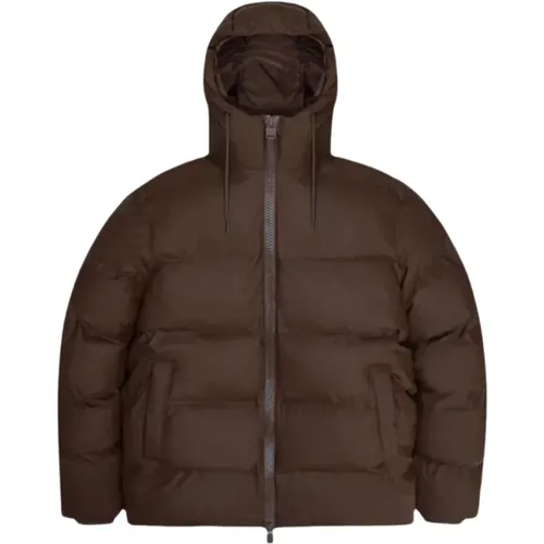 Wasserdichte Winter Puffer Jacke , Damen, Größe: L - Rains - Modalova