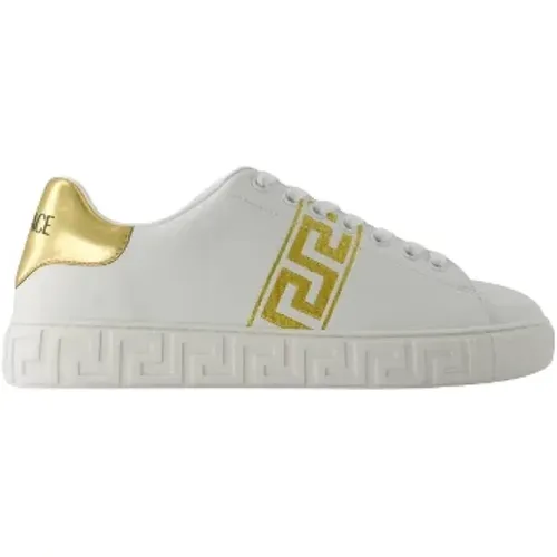 Pre-owned Leather sneakers , female, Sizes: 8 UK - Versace Pre-owned - Modalova
