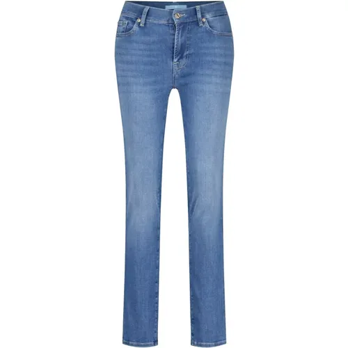 Slim-Fit Skinny Jeans , Herren, Größe: W26 - 7 For All Mankind - Modalova