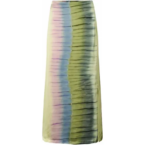 Tie-Dye Isold Skirt , female, Sizes: XL - Rabens Saloner - Modalova