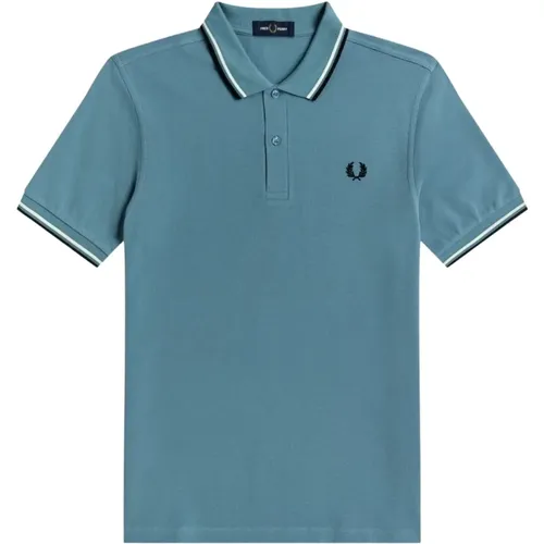 Men`s Polo M3600 twin tipped in pure cotton , male, Sizes: M - Fred Perry - Modalova
