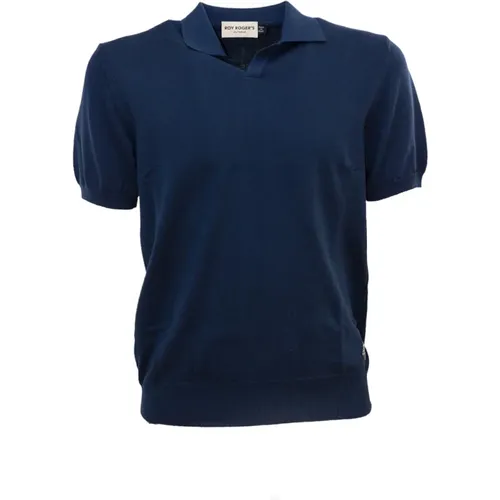 Klassisches Baumwoll-Poloshirt , Herren, Größe: XS - Roy Roger's - Modalova