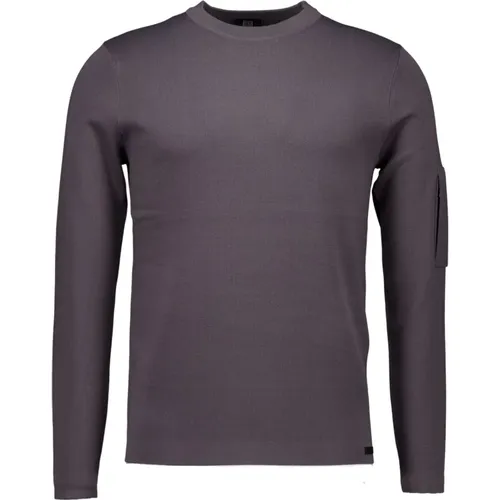 Grauer Pullover K1140 3258 , Herren, Größe: XL - Genti - Modalova