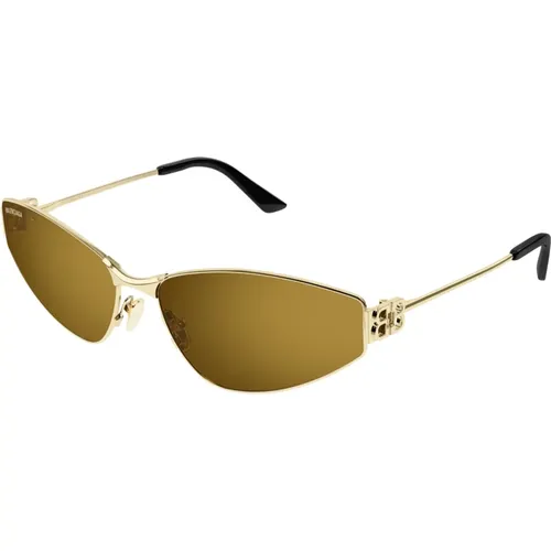 Goldene Sonnenbrille mit Zubehör,BB0335S 006 Sunglasses - Balenciaga - Modalova