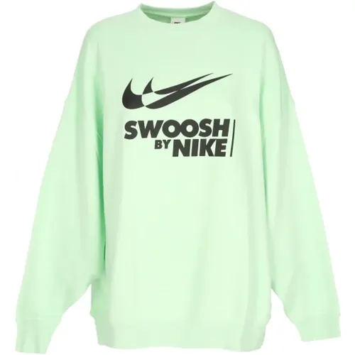 Sportswear Crewneck Sweatshirt Grün/Schwarz , Damen, Größe: M - Nike - Modalova